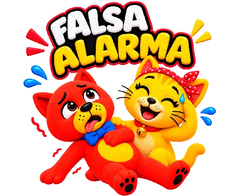 Red y Yellow en Falsa alarma