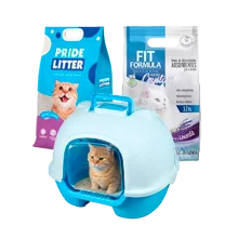 Arenas y baños sanitarios para gatos