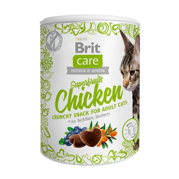 Brit Care Cat Snack Superfruits Chicken 100 Gr