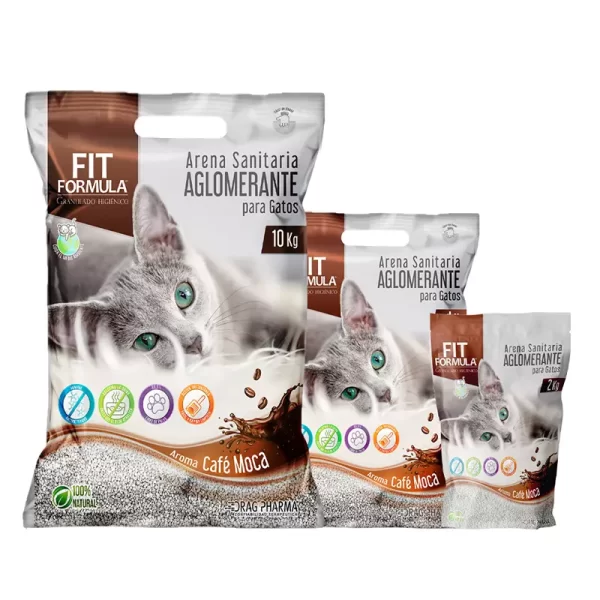 Fit Formula - Arena para gato aglutinante Mocca Coffee