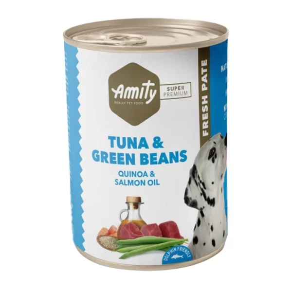 Lata Amity Tuna And Green Beans Para Perro Adulto 400 Gr