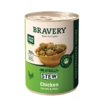 Lata Bravery Meatballs Stew Chicken Para Perro 415 Gr