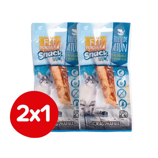 Pack 2x1 Fit Formula Snack Gatos Filete de Atún
