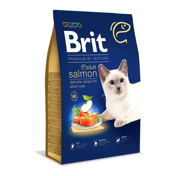 Brit Premium by Nature Cat Adult Salmon 8Kg