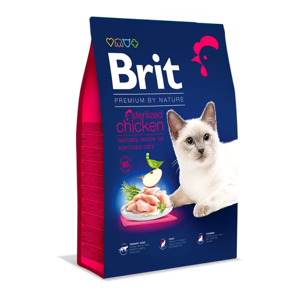 Brit Premium by Nature Cat Sterilized Chicken 8Kg