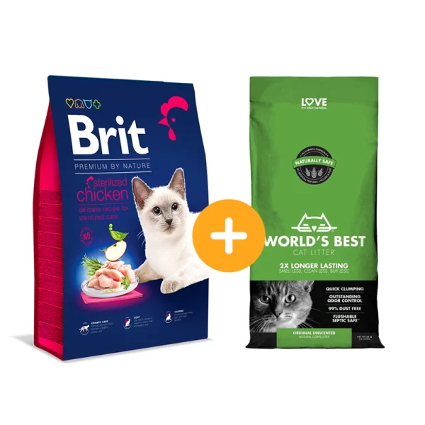 Brit Premium by Nature Cat Sterilized Chicken 8Kg Promo