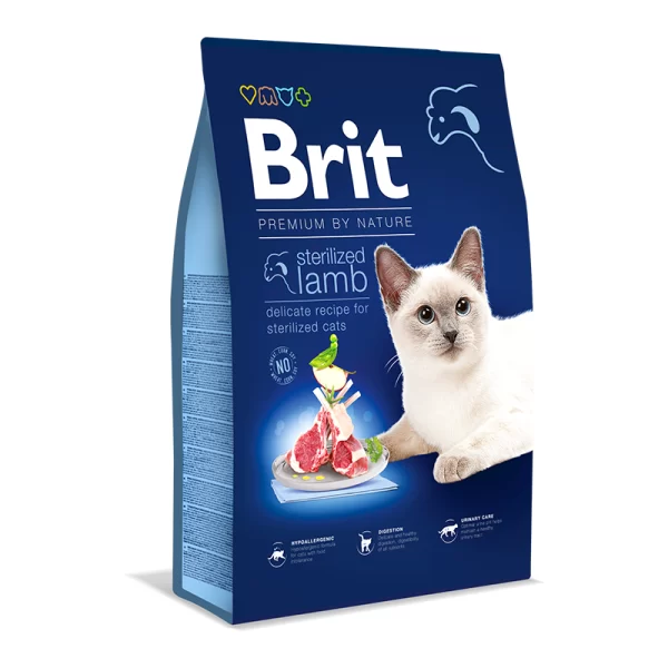 Brit Premium by Nature Cat Sterilized Lamb 8Kg