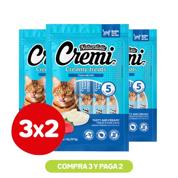 Pack 3x2 Naturalistic Cremi Atún 60 Grs