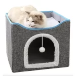 Casa Para Gato Con Descanso Y Rasguñador