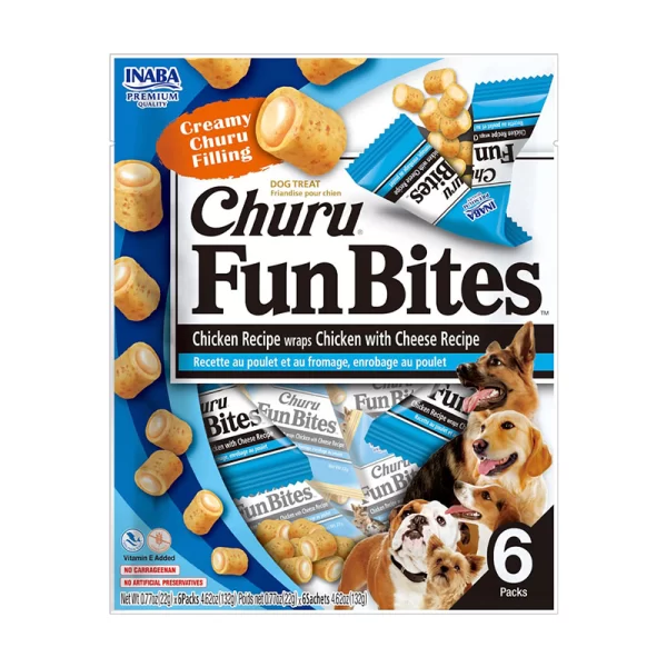 Churu Perro Fun Bites Pollo y Queso 132Gr