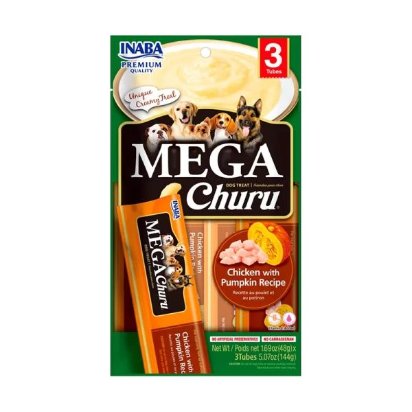 Churu Perro Mega Pollo con Zapallo 144Gr