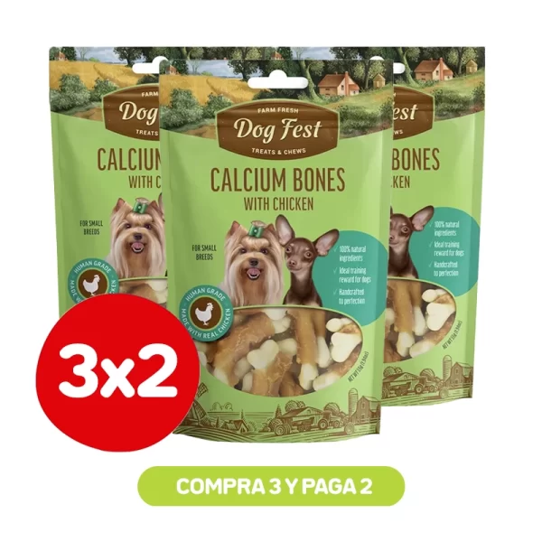 Dog Fest Huesitos de Calcio con Pollo 55 gr