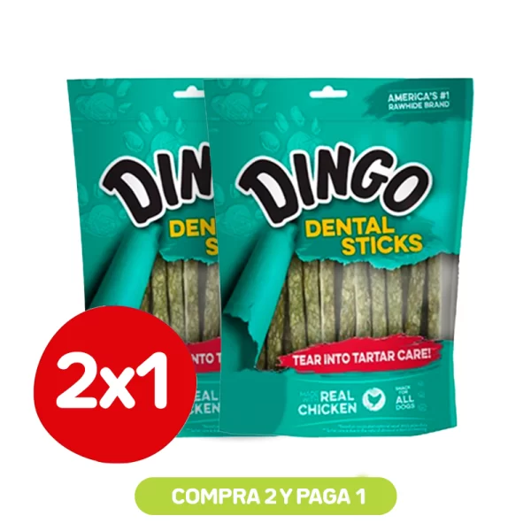 Pack 2x1 Dingo Dental Sticks 10 Unidades