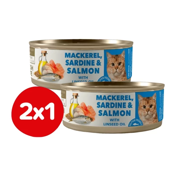 Pack 2x1 Lata Amity Gato Adulto Mackerel 80 GR