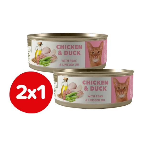 Pack 2x1 Latas Amity Gato Adulto Chicken And Duck 80 GR