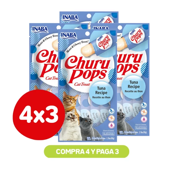 Pack 4x3 Churu Pops Atún 60 Gr