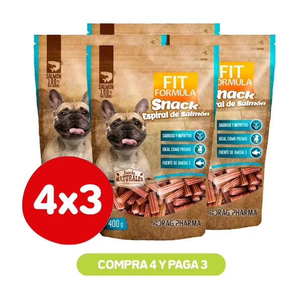 Pack 4x3 Fit Formula Snack Espiral de Salmón