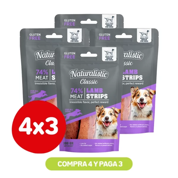 Pack 4x3 Naturalistic Lamb Stripes